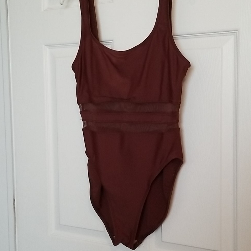Anne Cole High Cut Illusion Swimsuit